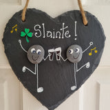"Ireland" pebble art slates