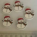 Wooden Christmas Buttons