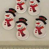 Wooden Christmas Buttons