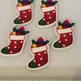 Wooden Christmas Buttons