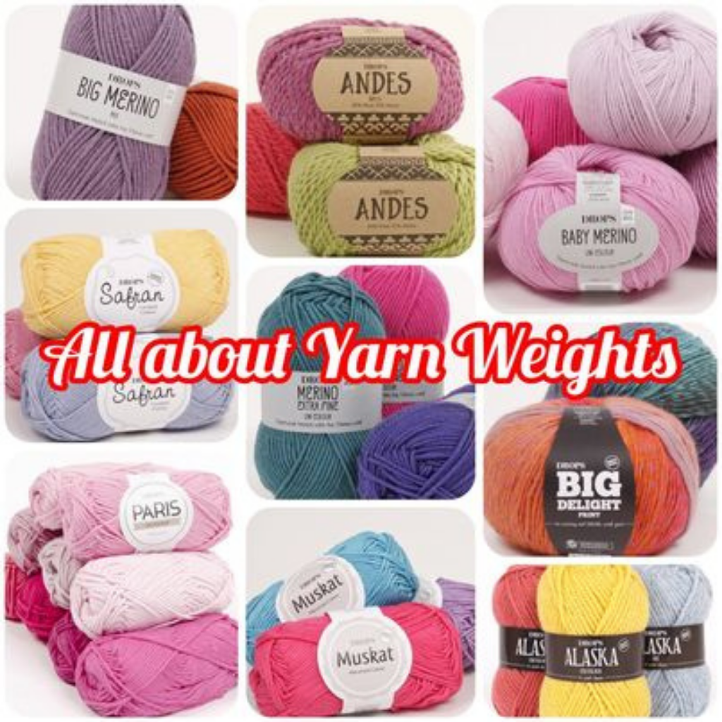 All about Yarn Weights - thickness of yarn