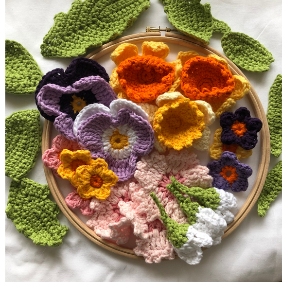 crochet spring garland pattern download pdf