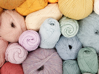 knit crochet supplies, wool, cotton