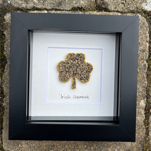 Irish Shamrock Pebble Art by Simply Mourne