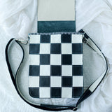 Wednesday Addams inspired leather bag