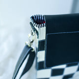 Wednesday Addams inspired leather bag