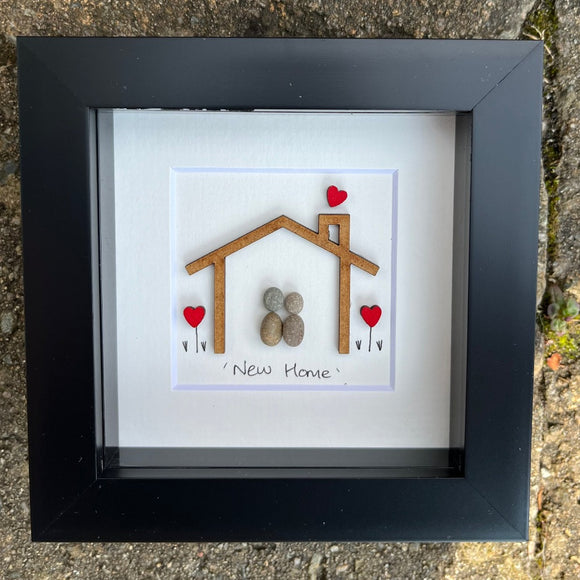 New Home Pebble Art by Simply Mourne