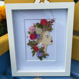 Flora, silk ribbon embroidery frame