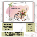 Thank you card to download