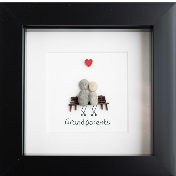 Grandparents Pebble Art by Simply Mourne