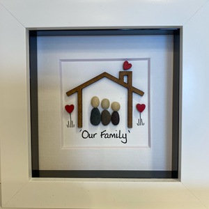 The Family Pebble Frame