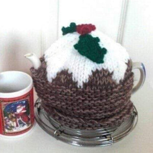 Christmas Pudding Knitted Tea cosy