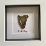 Irish Harp Pebble Art by Simply Mourne