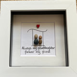 Always my Granddaughter Pebble Art Frame