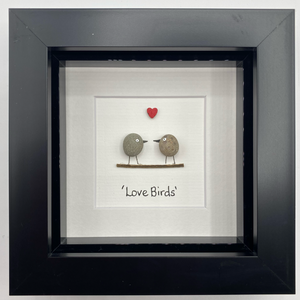 Love Birds Pebble Frame