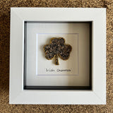 Irish Shamrock Pebble Art by Simply Mourne