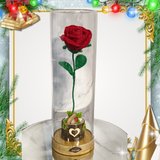 Hand Crocheted Red Rose