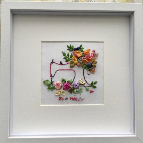 Silk Ribbon Embroidered Frames for Mother's Day