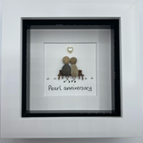 Anniversary Pebble Art by Simply Mourne