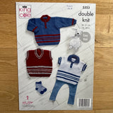 Knitting Pattern for Babies DK 5353