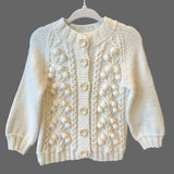 Handknitted Merino Baby Cardigan