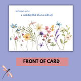 Blooms of Joy - Happy Birthday Greeting Card to download