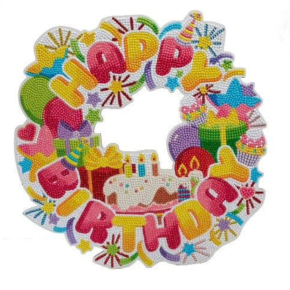 Crystal Art Birthday Wreath