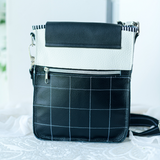 Wednesday Addams inspired leather bag