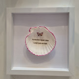 Framed Scallop Shell Inspirational Quotes