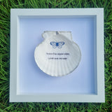Framed Scallop Shell Inspirational Quotes