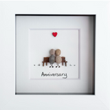 Anniversary Pebble Art by Simply Mourne