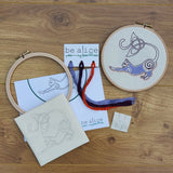 Celtic cat embroidery kit