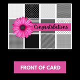 "Congratulations" greeting card to download