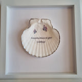 Framed Scallop Shell Inspirational Quotes
