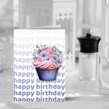 Cup Cake Birthday Card to download