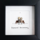 Anniversary Pebble Art by Simply Mourne
