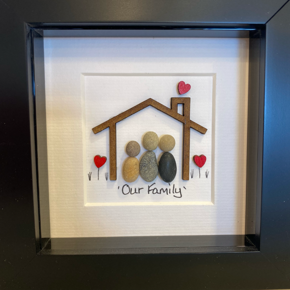 The Family Pebble Frame