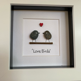 Love Birds Pebble Frame