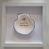 Framed Scallop Shell Inspirational Quotes