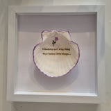 Framed Scallop Shell Inspirational Quotes