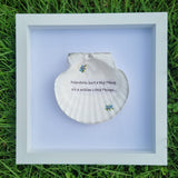 Framed Scallop Shell Inspirational Quotes
