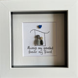 Always my Grandad Pebble Art Frame