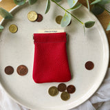 Leather coin pinch purses