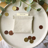 Leather coin pinch purses