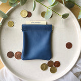 Leather coin pinch purses