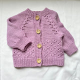 Hand knit baby cardigans