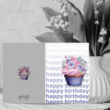 Cup Cake Birthday Card to download