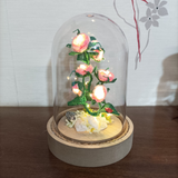 rose lamp flower crochet amigurumi crochet gift handmade