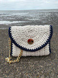 Hand Crocheted Marcrame Cord Crossbody bags