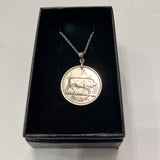 Coin pendants by Strange Change